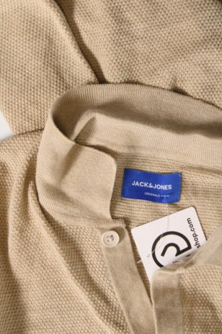 Jachetă tricotată de bărbați Originals By Jack & Jones, Mărime L, Culoare Bej, Preț 113,98 Lei