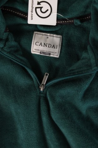 Ανδρική μπλούζα fleece Canda, Μέγεθος M, Χρώμα Πράσινο, Τιμή 5,88 €