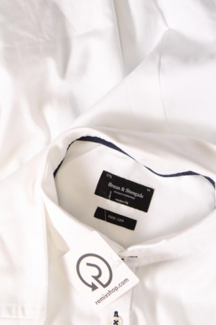 Herrenhemd Bruun & Stengade, Größe XL, Farbe Weiß, Preis 22,68 €