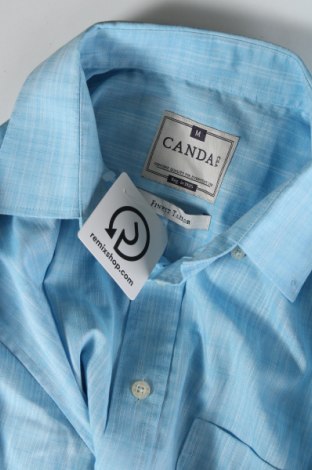 Ανδρικό πουκάμισο Canda, Μέγεθος M, Χρώμα Μπλέ, Τιμή 10,23 €