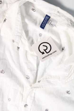 Ανδρικό πουκάμισο H&M Divided, Μέγεθος M, Χρώμα Λευκό, Τιμή 17,94 €