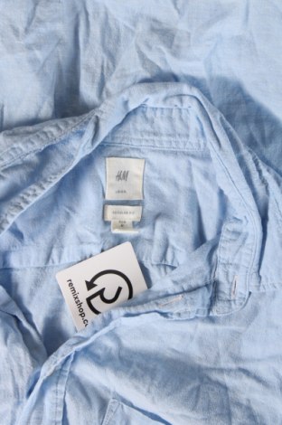 Herrenhemd H&M L.O.G.G., Größe M, Farbe Blau, Preis 20,18 €