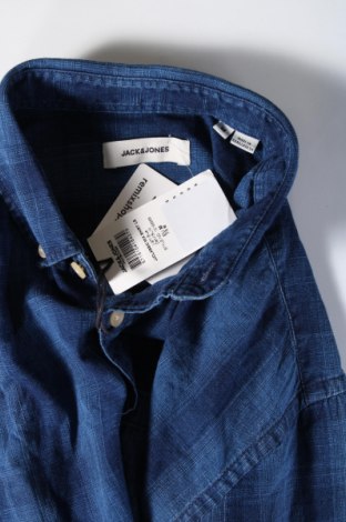 Herrenhemd Jack & Jones, Größe M, Farbe Blau, Preis 21,14 €