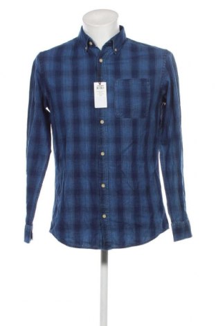 Herrenhemd Jack & Jones, Größe M, Farbe Blau, Preis 21,14 €