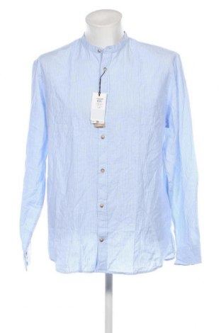 Ανδρικό πουκάμισο Jack & Jones, Μέγεθος XXL, Χρώμα Μπλέ, Τιμή 31,70 €