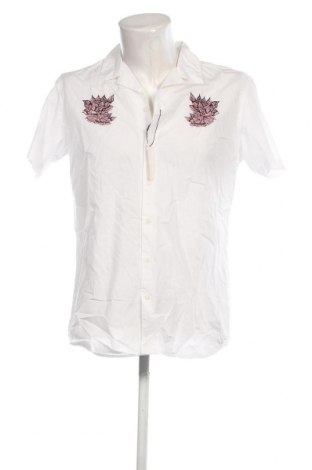 Ανδρικό πουκάμισο Jack & Jones, Μέγεθος L, Χρώμα Λευκό, Τιμή 25,36 €