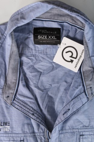 Herrenhemd Jean Pascale, Größe XXL, Farbe Blau, Preis 10,90 €