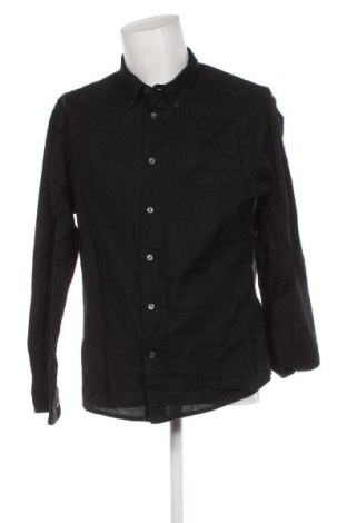 Ανδρικό πουκάμισο Mango, Μέγεθος L, Χρώμα Μαύρο, Τιμή 10,54 €