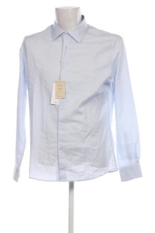 Ανδρικό πουκάμισο Mango, Μέγεθος M, Χρώμα Μπλέ, Τιμή 23,58 €