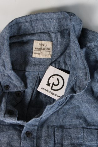 Ανδρικό πουκάμισο Marks & Spencer, Μέγεθος XL, Χρώμα Μπλέ, Τιμή 9,19 €