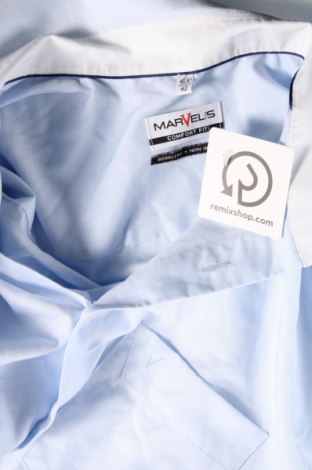 Ανδρικό πουκάμισο Marvelis, Μέγεθος L, Χρώμα Μπλέ, Τιμή 10,30 €