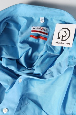 Herrenhemd Marvelis, Größe M, Farbe Blau, Preis 14,20 €