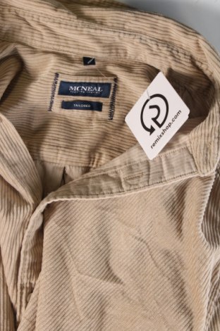 Ανδρικό πουκάμισο McNeal, Μέγεθος M, Χρώμα  Μπέζ, Τιμή 21,03 €