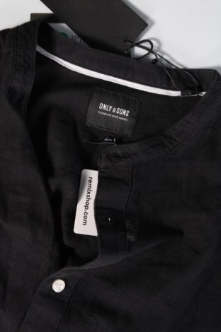 Ανδρικό πουκάμισο Only & Sons, Μέγεθος L, Χρώμα Μαύρο, Τιμή 23,71 €