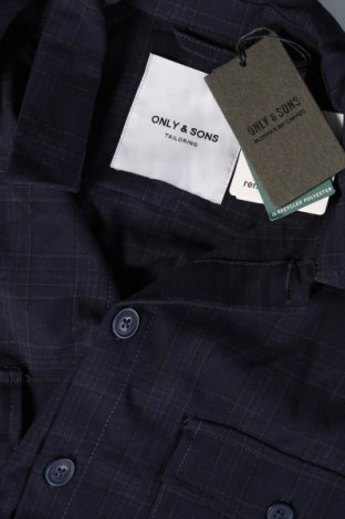 Herrenhemd Only & Sons, Größe M, Farbe Blau, Preis € 23,71