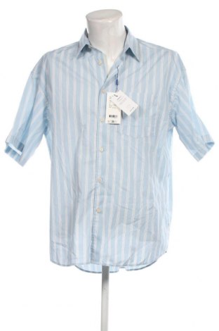 Herrenhemd Originals By Jack & Jones, Größe L, Farbe Blau, Preis 23,81 €
