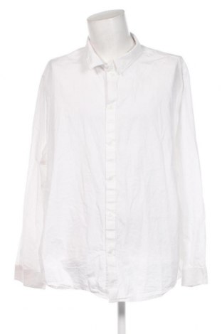 Ανδρικό πουκάμισο Pier One, Μέγεθος 5XL, Χρώμα Λευκό, Τιμή 17,94 €