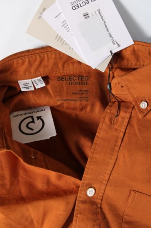 Herrenhemd Selected Homme, Größe XL, Farbe Orange, Preis € 47,94