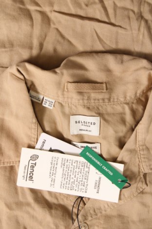 Herrenhemd Selected Homme, Größe XL, Farbe Beige, Preis € 37,71