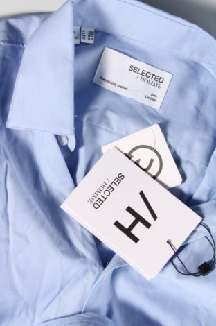 Ανδρικό πουκάμισο Selected Homme, Μέγεθος M, Χρώμα Μπλέ, Τιμή 23,97 €