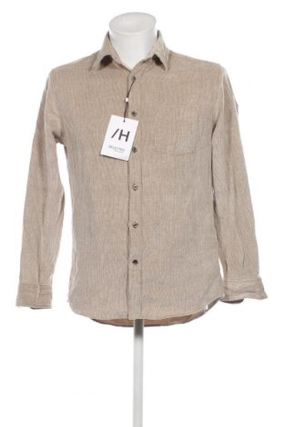 Ανδρικό πουκάμισο Selected Homme, Μέγεθος S, Χρώμα  Μπέζ, Τιμή 28,76 €