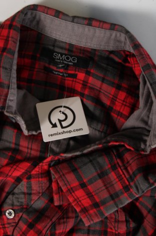 Ανδρικό πουκάμισο Smog, Μέγεθος M, Χρώμα Κόκκινο, Τιμή 7,18 €