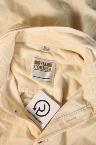 Ανδρικό πουκάμισο Via Cortesa, Μέγεθος XL, Χρώμα Εκρού, Τιμή 9,87 €