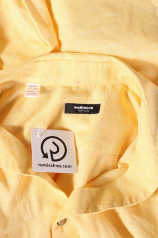 Мъжка риза Walbusch, Размер L, Цвят Жълт, Цена 27,50 лв.
