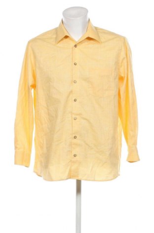 Мъжка риза Walbusch, Размер L, Цвят Жълт, Цена 24,75 лв.
