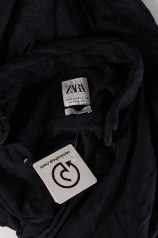 Мъжка риза Zara, Размер M, Цвят Син, Цена 10,20 лв.