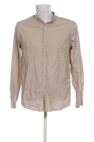 Ανδρικό πουκάμισο Zara, Μέγεθος L, Χρώμα  Μπέζ, Τιμή 21,03 €