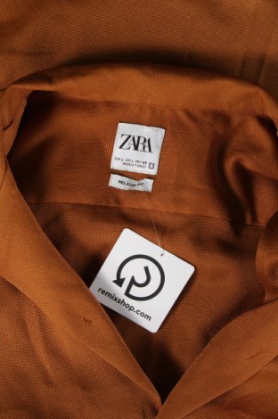 Мъжка риза Zara, Размер L, Цвят Кафяв, Цена 19,49 лв.