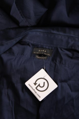 Ανδρικό πουκάμισο Zara, Μέγεθος M, Χρώμα Μπλέ, Τιμή 10,76 €