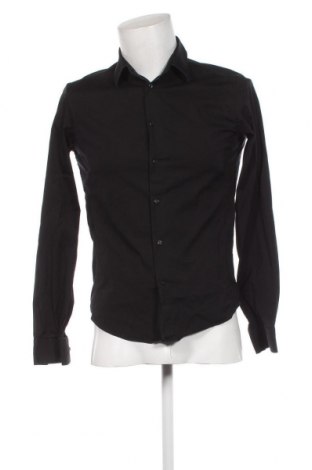 Мъжка риза Zara, Размер M, Цвят Черен, Цена 33,93 лв.