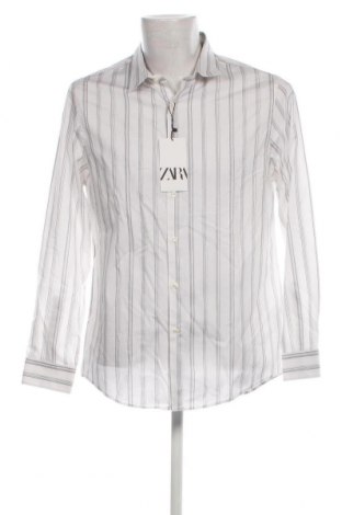 Мъжка риза Zara, Размер XL, Цвят Бял, Цена 53,90 лв.