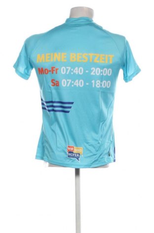 Męski T-shirt, Rozmiar L, Kolor Niebieski, Cena 63,81 zł