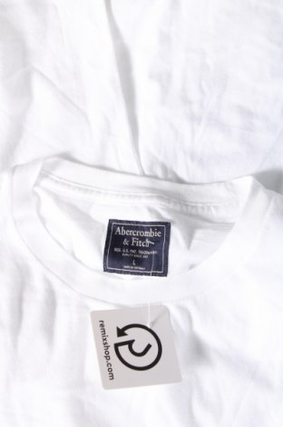 Herren T-Shirt Abercrombie & Fitch, Größe L, Farbe Weiß, Preis € 28,87
