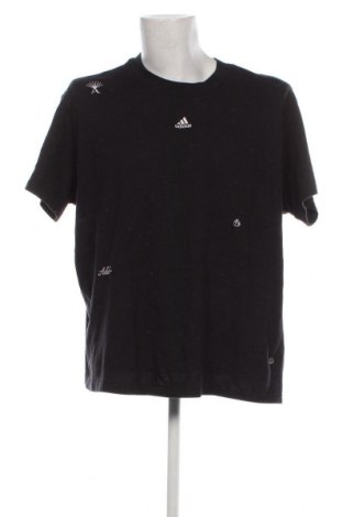 Ανδρικό t-shirt Adidas, Μέγεθος XXL, Χρώμα Μαύρο, Τιμή 31,96 €