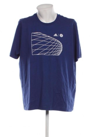 Ανδρικό t-shirt Adidas, Μέγεθος XXL, Χρώμα Μπλέ, Τιμή 16,70 €