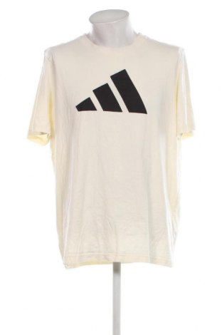 Herren T-Shirt Adidas, Größe XL, Farbe Ecru, Preis 17,40 €