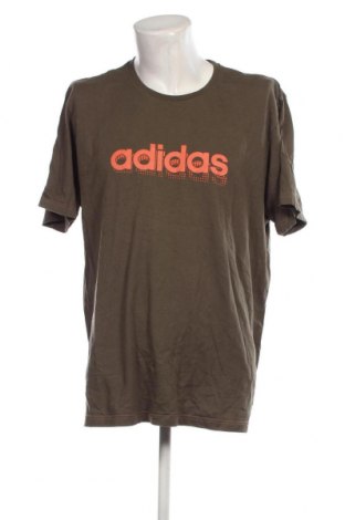 Herren T-Shirt Adidas, Größe XXL, Farbe Grün, Preis 18,79 €