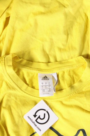 Ανδρικό t-shirt Adidas, Μέγεθος L, Χρώμα Κίτρινο, Τιμή 16,70 €