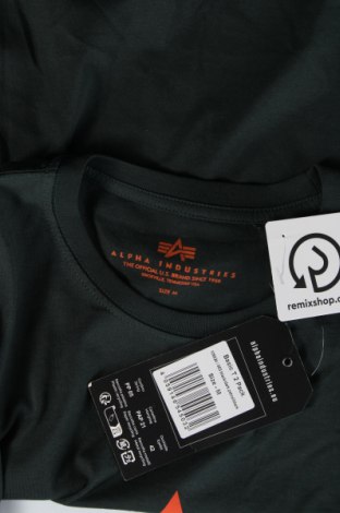 Męski T-shirt Alpha Industries, Rozmiar M, Kolor Zielony, Cena 141,81 zł