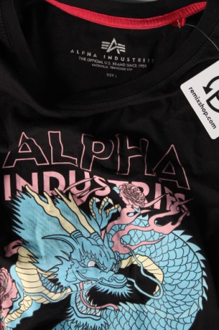 Мъжка тениска Alpha Industries, Размер L, Цвят Черен, Цена 56,00 лв.