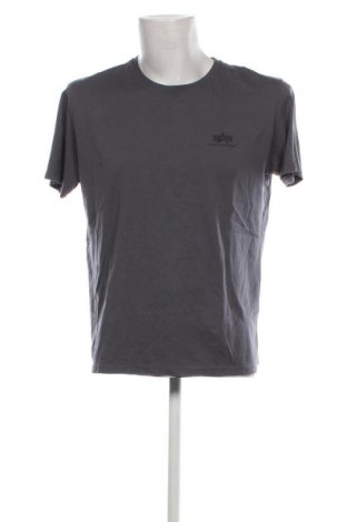 Herren T-Shirt Alpha Industries, Größe XL, Farbe Grau, Preis 27,43 €