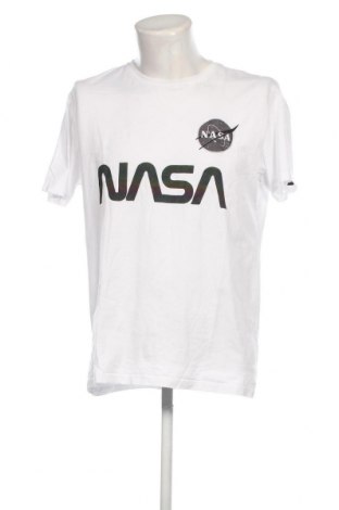 Herren T-Shirt Alpha Industries, Größe XL, Farbe Weiß, Preis 27,43 €