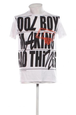 Ανδρικό t-shirt Bershka, Μέγεθος XS, Χρώμα Λευκό, Τιμή 6,62 €