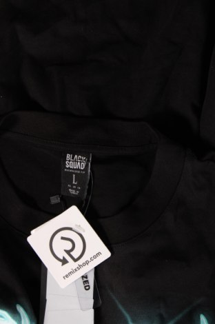 Ανδρικό t-shirt Black Squad, Μέγεθος L, Χρώμα Μαύρο, Τιμή 12,34 €