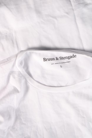 Ανδρικό t-shirt Bruun & Stengade, Μέγεθος L, Χρώμα Λευκό, Τιμή 28,87 €