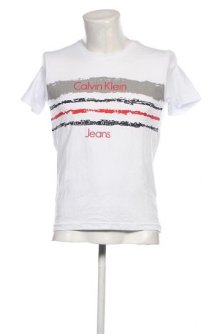 Herren T-Shirt Calvin Klein, Größe S, Farbe Weiß, Preis 37,71 €